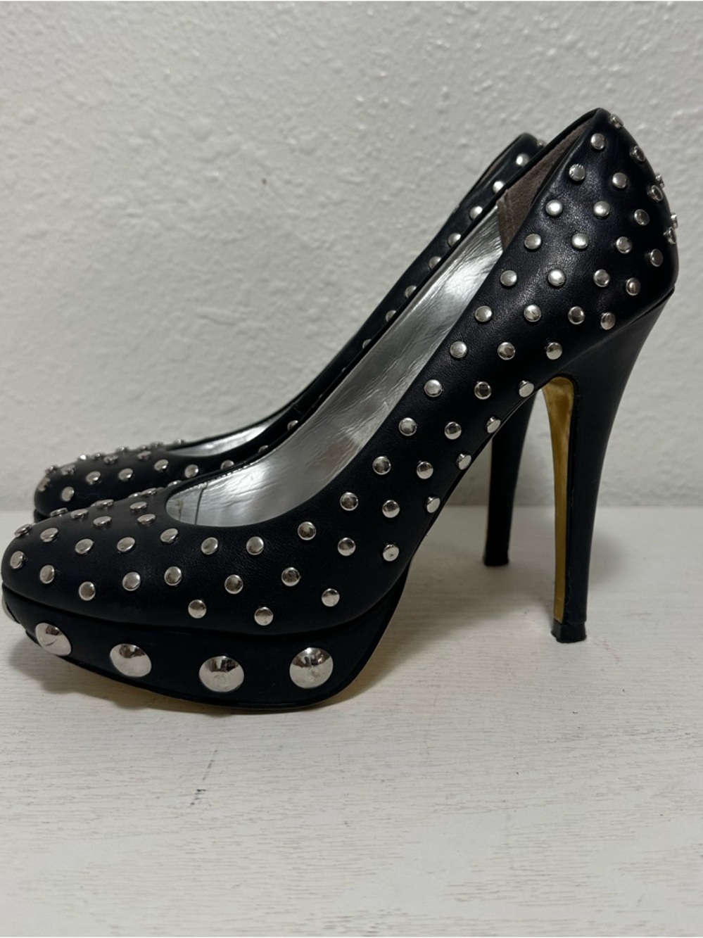 Ted baker Studded Black Platform High Heels - Picture 2 of 12